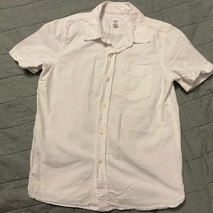 Gap boys white button down shirt size 8